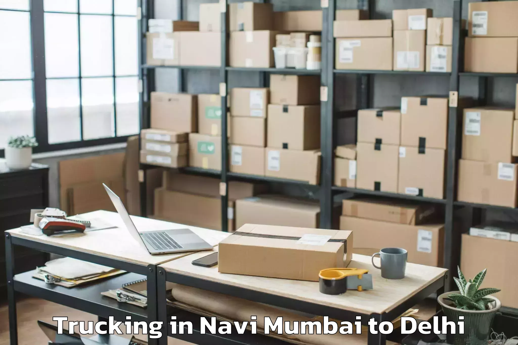 Professional Navi Mumbai to University Of Delhi Trucking